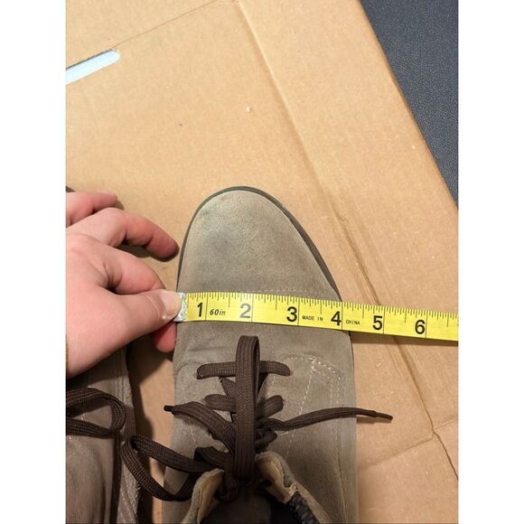 XENA • Tan Lace-up Oil Chemical Slip Resistant Nubuck Leather Steel Toe Ankle Bo - Picture 12 of 16